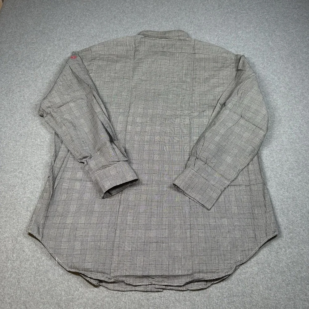 Vintage Polo Ralph Lauren Andrew Glen Plaid Shirt‎ 17 34/35~XL Y2K Monogram